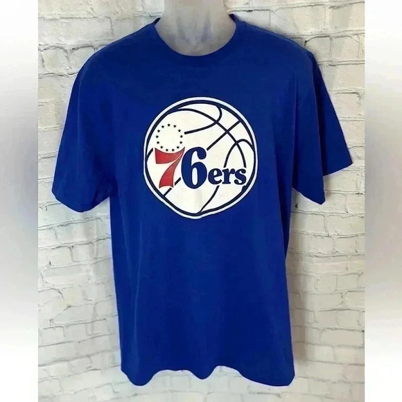 NEW Fanatics Men’s Philadelphia 76ers Joel Embiid #21 Jersey T Shirt Size L NBA - Picture 2 of 15